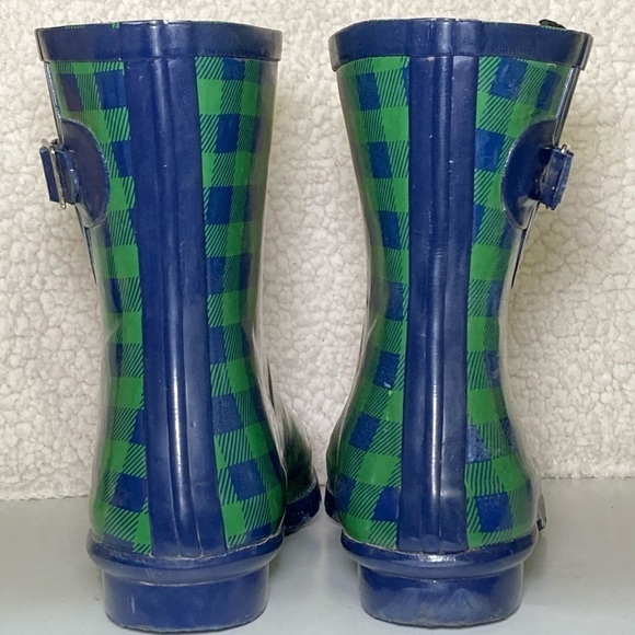 Nomad Womens Gingham Droplet Rubber Waterproof Ankle Rain Boots Shoes  SZ US 9 - Picture 4 of 11